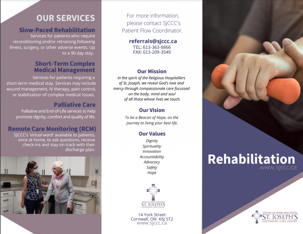 Rehabilitation – St. Joseph's Continuing Care Centre